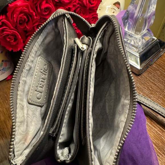 Charming Charlie Gunmetal Rhinestone and Studded Small Crossbody bag - Picture 9 of 11